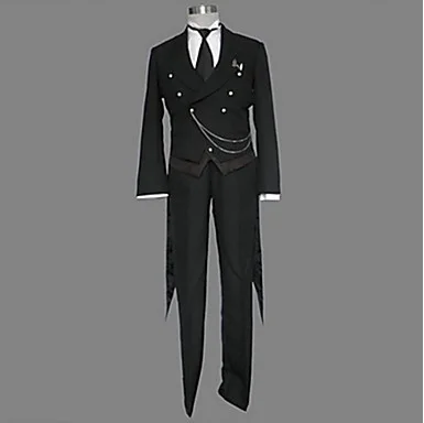 Inspired by Black Butler Sebastian Michaelis Anime Cosplay Costumes Cosplay Suits Solid Black Long Sleeve
Inspired by Black Butler Sebastian Michaelis Anime Cosplay Costumes Cosplay Suits Solid Black Long Sleeve