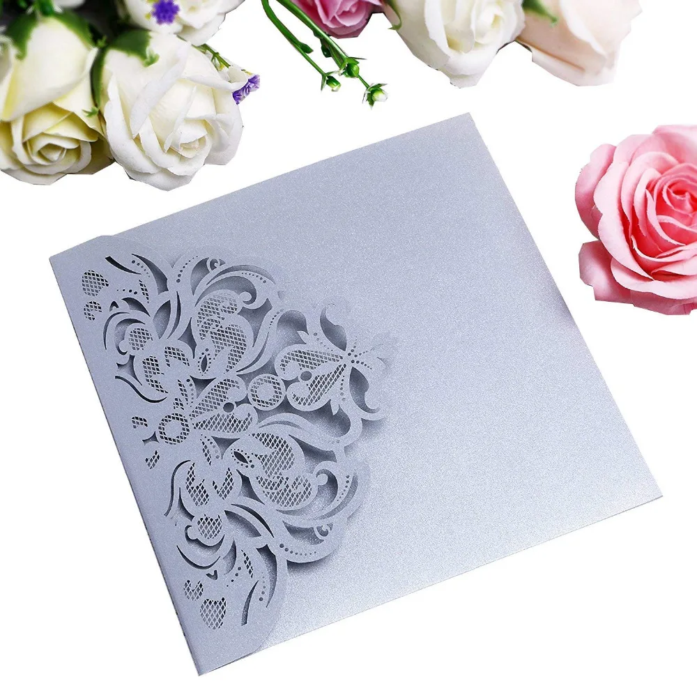 PONATIA 20 PCS Laser Cut 3 Folds Invitation Cards for Wedding Birthday Engagement Greeting Invitations Cards+ Free RSVP Cards
PONATIA 20 PCS Laser Cut 3 Folds Invitation Cards for Wedding Birthday Engagement Greeting Invitations Cards+ Free RSVP Cards