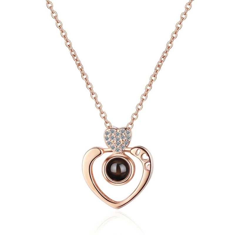 Sole Memory 100 Languages I Love You Hot Projection Visible Silver Color Romantic Heart Female Necklace SNE433
Sole Memory 100 Languages I Love You Hot Projection Visible Silver Color Romantic Heart Female Necklace SNE433