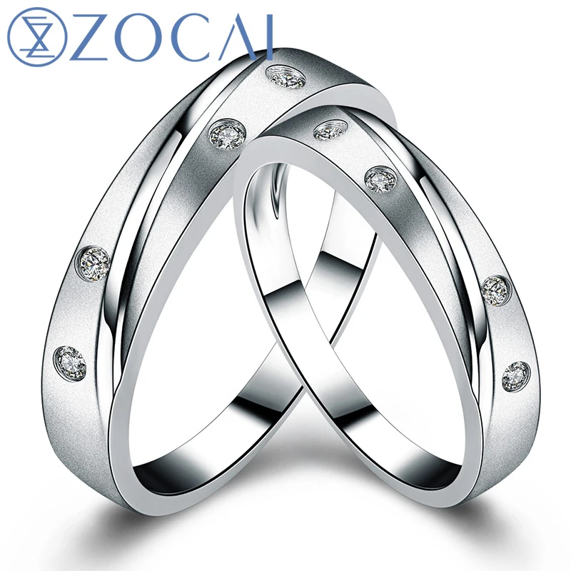ZOCAI REAL GENUINE DIAMOND 0.08CT CERTIFIED I-J/SI DIAMOND HIS AND HERS WEDDING BAND SETS ROUND CUT 18K White GOLD Q00951A
ZOCAI REAL GENUINE DIAMOND 0.08CT CERTIFIED I-J/SI DIAMOND HIS AND HERS WEDDING BAND SETS ROUND CUT 18K White GOLD Q00951A