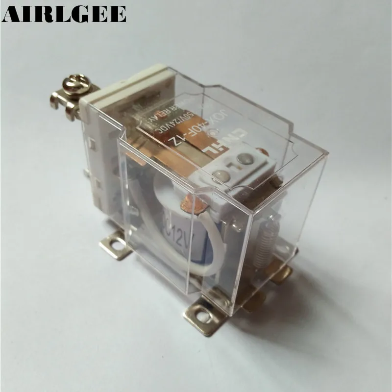 JQX-40F 40A DC 12V Coil Power Relay SPDT Screw Mount Free Shipping
JQX-40F 40A DC 12V Coil Power Relay SPDT Screw Mount Free Shipping