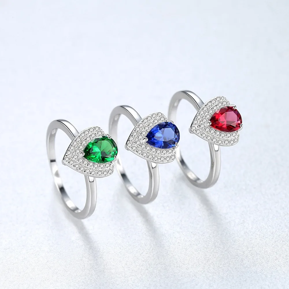 CZCITY Exquisite 925 Sterling Sliver Rings for Women for Wedding Luxury Drop-shaped CZ Three Colors Anillo Mujer Christmas Gift
CZCITY Exquisite 925 Sterling Sliver Rings for Women for Wedding Luxury Drop-shaped CZ Three Colors Anillo Mujer Christmas Gift