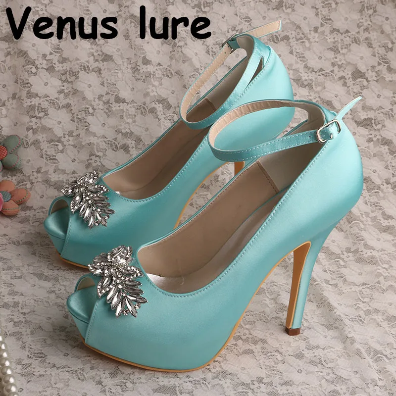 Open Toe Mint Green High Heels for Women Wedding Ankle Strap Crystal Platform Shoes
Open Toe Mint Green High Heels for Women Wedding Ankle Strap Crystal Platform Shoes