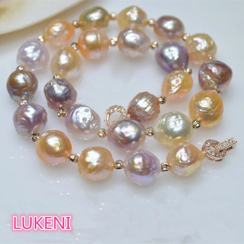 Женское жемчужное ожерелье в стиле барокко, жемчужное ожерелье с натуральным металлическим блеском, 11-13 мм
Женское жемчужное ожерелье в стиле барокко, жемчужное ожерелье с натуральным металлическим блеском, 11-13 мм