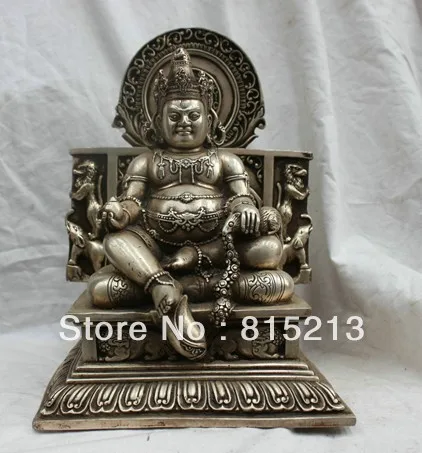 wang 000149 12'' Chinese Tibet Tibetan Buddhism Silver Bronze statue Yellow Jambhala Buddha
wang 000149 12'' Chinese Tibet Tibetan Buddhism Silver Bronze statue Yellow Jambhala Buddha