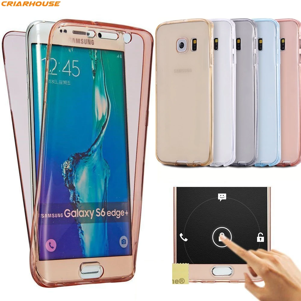 Ультратонкий чехол для телефона с полным покрытием на 360 градусов SAMSUNG GALAXY S6 S7 edge s8