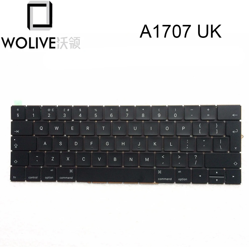 Wolive For MacBook Pro Retina 15" A1707 2016 2017 MPTR2LL/A MPTT2LL/A UK Keyboard
Wolive For MacBook Pro Retina 15" A1707 2016 2017 MPTR2LL/A MPTT2LL/A UK Keyboard