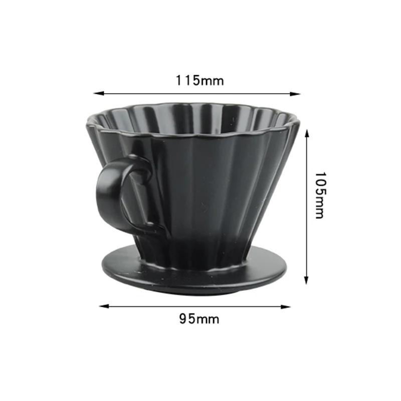 Petal Shaped Coffee Filter Cup Ceramic Espresso V60 Funnel Drip Hand-punch 1-4 Filters Cups Professional Competition Accessories
Petal Shaped Coffee Filter Cup Ceramic Espresso V60 Funnel Drip Hand-punch 1-4 Filters Cups Professional Competition Accessories