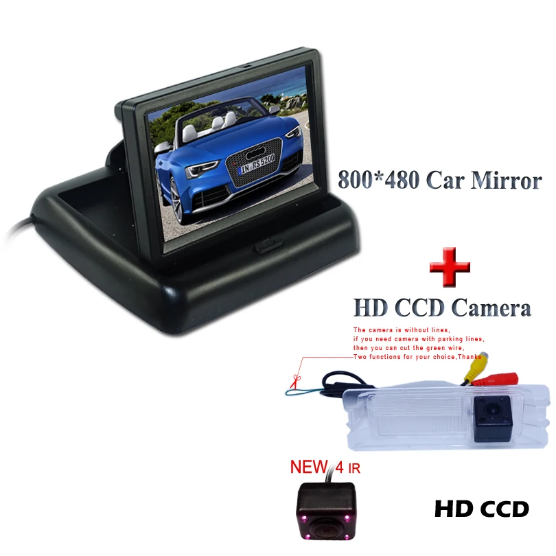 4IR RearView Camera for Renault Logan/ Sandero+4.3" Color TFT LCD Folding Monitor Car Parking Assistance
4IR RearView Camera for Renault Logan/ Sandero+4.3" Color TFT LCD Folding Monitor Car Parking Assistance