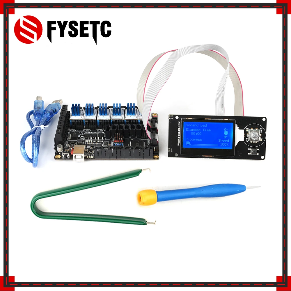 FYSETC F6 V1.3 ALL-in-one Mainboard +MINI12864 LCD Display mini 12864 + 6pcs TMC2130 V1.2 Stepper Motor Driver For SPI
FYSETC F6 V1.3 ALL-in-one Mainboard +MINI12864 LCD Display mini 12864 + 6pcs TMC2130 V1.2 Stepper Motor Driver For SPI