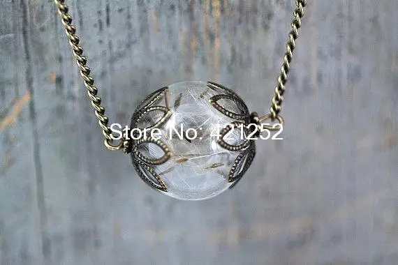 8pcs Real Dandelion Flowers Seed Necklace Wish Jewelry, Nature pendant, Bronze tone
8pcs Real Dandelion Flowers Seed Necklace Wish Jewelry, Nature pendant, Bronze tone
