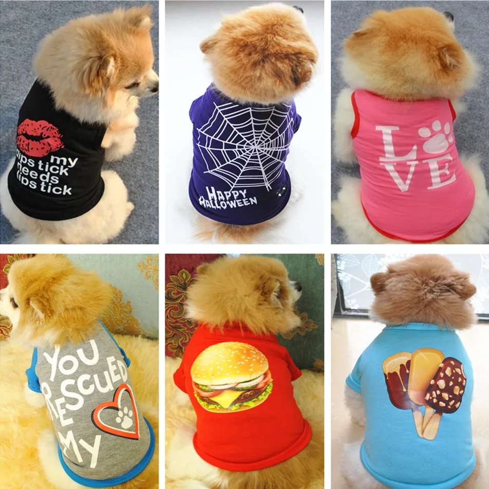 Pet Dog Clothes Summer T-shirt For Small Puppy Dogs Chihuahua Soft Cotton Dog Vest Clothes Apparel Pet Cat Clothing XS-L
Pet Dog Clothes Summer T-shirt For Small Puppy Dogs Chihuahua Soft Cotton Dog Vest Clothes Apparel Pet Cat Clothing XS-L