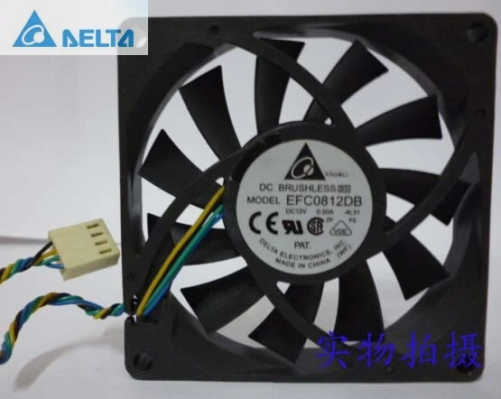Для delta EFC0812DB 8 см 80 мм 8015 80*80*15 мм 12 В 0.5A 4-проводной PWM вентилятор охлаждения
Для delta EFC0812DB 8 см 80 мм 8015 80*80*15 мм 12 В 0.5A 4-проводной PWM вентилятор охлаждения