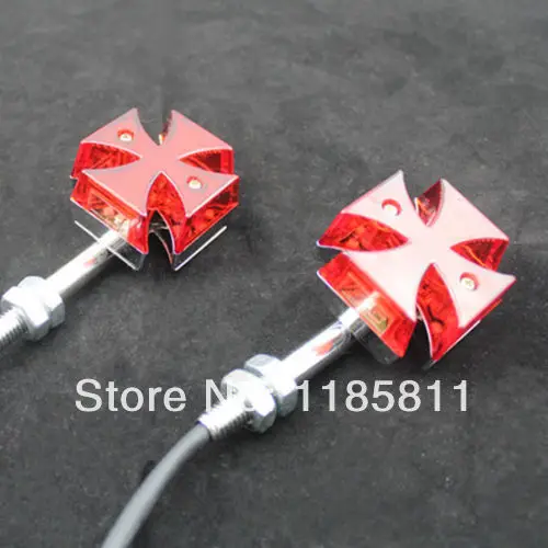 Pair Motorcycle LED Cross TURN SIGNAL LIGHT Blinker Indicator Red Lens For Suzuki Yamaha
Pair Motorcycle LED Cross TURN SIGNAL LIGHT Blinker Indicator Red Lens For Suzuki Yamaha