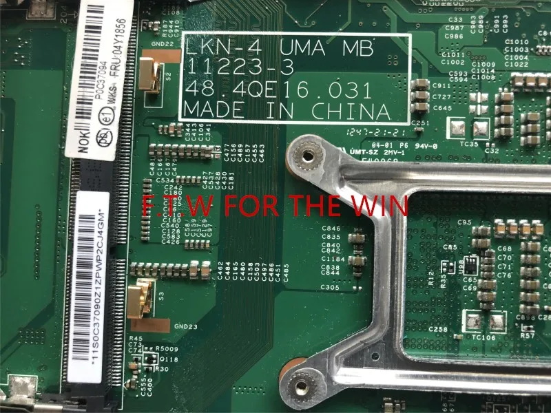 T530 MB placa base original para Lenovo T530I Laptop motherboard T530I UMA motherboard LKN-4 UMA MB 11223-3 4834QE16.031
T530 MB placa base original para Lenovo T530I Laptop motherboard T530I UMA motherboard LKN-4 UMA MB 11223-3 4834QE16.031