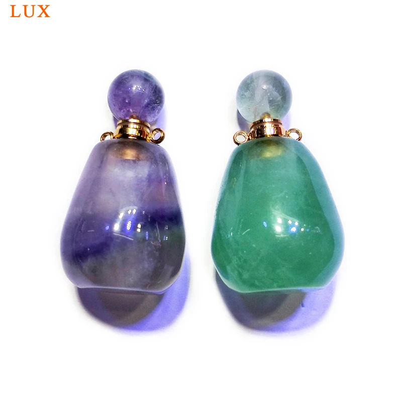 Rainbow green Fluorite Perfume Bottle Genuine Gems stone Pendant natural Fluorite Chakra jewelry Magical Medicine Bottle Pendant
Rainbow green Fluorite Perfume Bottle Genuine Gems stone Pendant natural Fluorite Chakra jewelry Magical Medicine Bottle Pendant