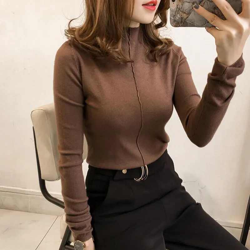 Women turtleneck Sweater Warm Sweater Autumn Winter Knitted Femme Pull High Elasticity Soft Pullovers Sweater Top Female
Women turtleneck Sweater Warm Sweater Autumn Winter Knitted Femme Pull High Elasticity Soft Pullovers Sweater Top Female