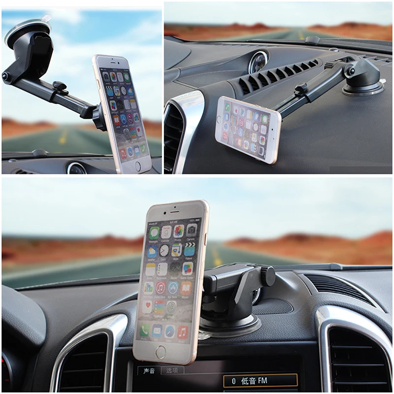

Universal 360 Degree Rotating Mobile Phone Holder Car Magnetic Holder Stand Mount For Gps Smartphone Cellphone Telescopic Stant