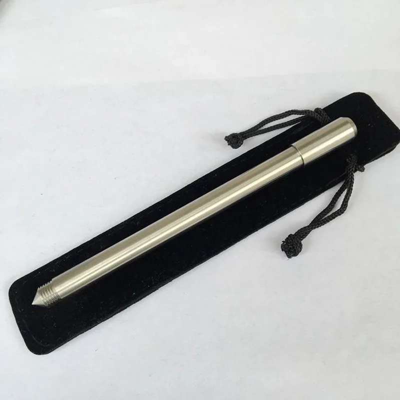 1 pcs Handmade Stainless Steel Gel ink Pen 0.5mm Metal Pen Cone Design Self-defense tool outdoor Writing Instrument Stationery
1 pcs Handmade Stainless Steel Gel ink Pen 0.5mm Metal Pen Cone Design Self-defense tool outdoor Writing Instrument Stationery