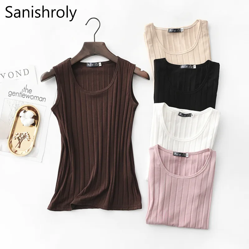 Sanishroly New Summer Autumn Women Solid Tank All Match Sleeveless Vest Camis Female Slim Bottoming Camis Tops Plus Size SE621
Sanishroly New Summer Autumn Women Solid Tank All Match Sleeveless Vest Camis Female Slim Bottoming Camis Tops Plus Size SE621