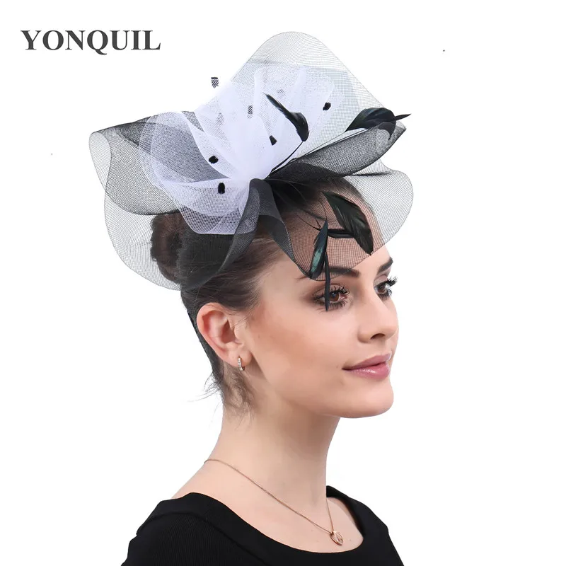 Elegant Women Wedding Fashion Headwear Mesh Hats Hair Fascinators Ladies Tulle Cocktail Race Hair Accessories Fancy Feathers
Elegant Women Wedding Fashion Headwear Mesh Hats Hair Fascinators Ladies Tulle Cocktail Race Hair Accessories Fancy Feathers