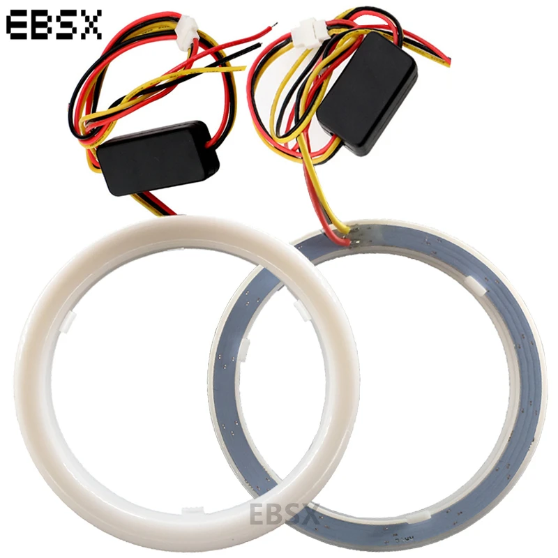 4PCS 12V Car Angel Eyes 60mm 70mm 80mm 90mm 95mm 100mm 110mm 120mm Auto Halo Rings Cotton Lights 4014 SMD White+Yellow Headlight
4PCS 12V Car Angel Eyes 60mm 70mm 80mm 90mm 95mm 100mm 110mm 120mm Auto Halo Rings Cotton Lights 4014 SMD White+Yellow Headlight