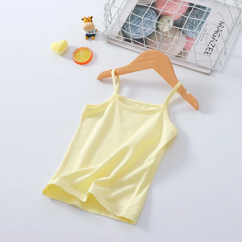 Children Singlet Tops Undershirt for 2-10 Years Kids Underwear Solid 100% Cotton Girls Tank Tops Candy Color Blouse Girls Vest
Children Singlet Tops Undershirt for 2-10 Years Kids Underwear Solid 100% Cotton Girls Tank Tops Candy Color Blouse Girls Vest