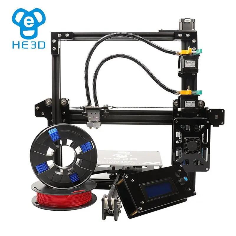 Новое обновление reprap auto level HE3D EI3 двойной гибкий алюминиевый экструдер diy 3D
