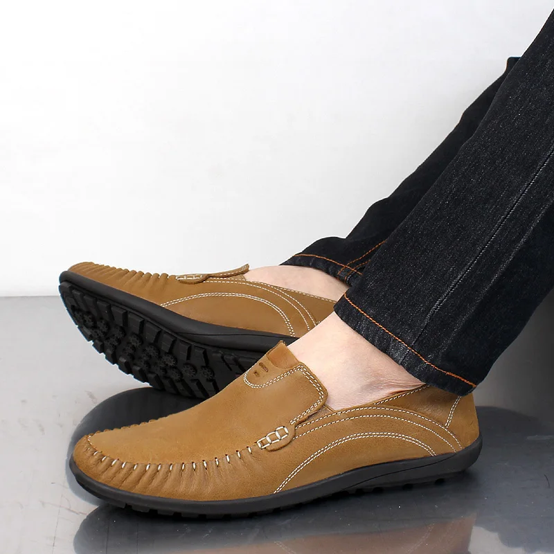 28-65 Genuine Leather Shoes Men Loafers Breathable Men Shoes Casual Driving Plus Size Blue Brown Khaki
28-65 Genuine Leather Shoes Men Loafers Breathable Men Shoes Casual Driving Plus Size Blue Brown Khaki