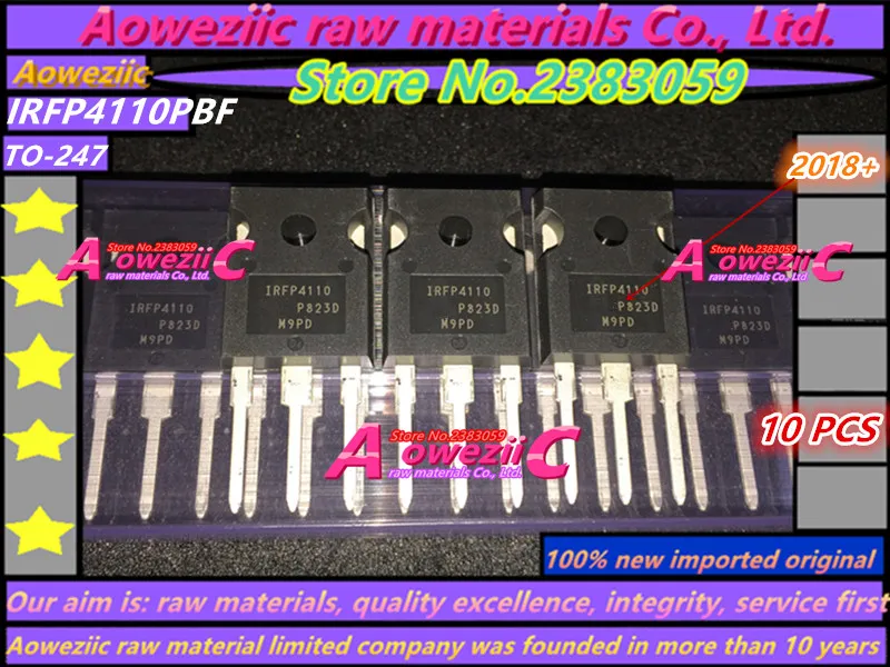 Aoweziic 2018+ 100% new imported original IRFP4110PBF IRFP4110 TO-247 MOS field effect tube 180A 100V
Aoweziic 2018+ 100% new imported original IRFP4110PBF IRFP4110 TO-247 MOS field effect tube 180A 100V