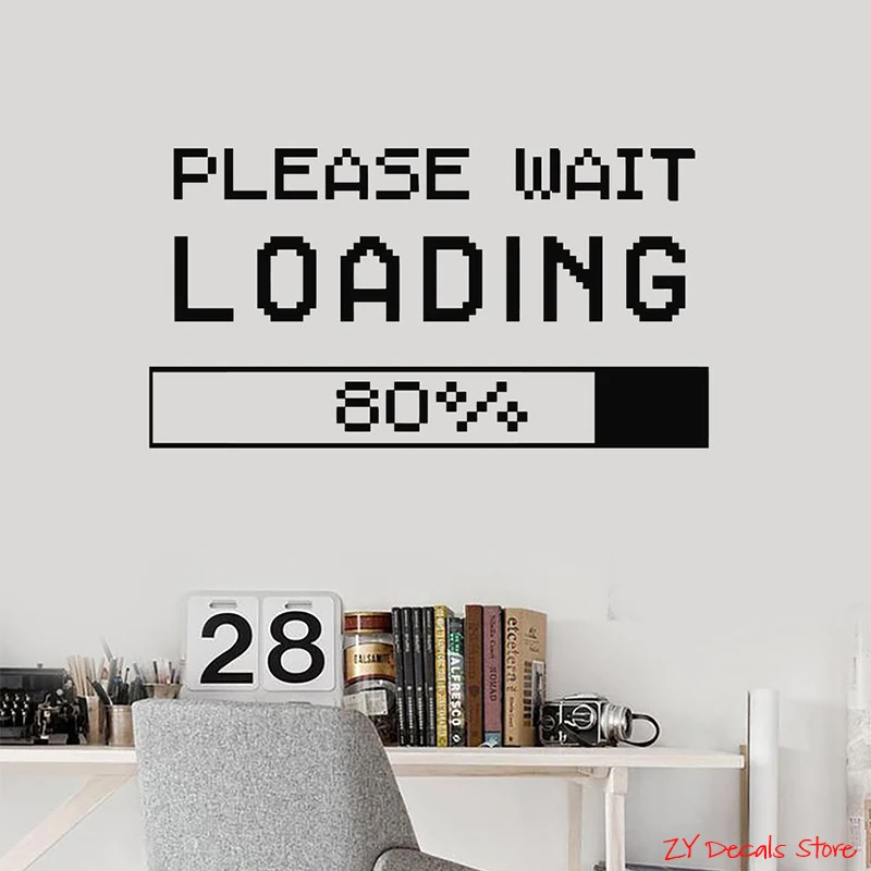 Gamer Vinyl Wall Decal Loading Please Wait Gaming Zone Kids Man Cave Creative Room Art Stickers Mural Bedroom Decor L654
Gamer Vinyl Wall Decal Loading Please Wait Gaming Zone Kids Man Cave Creative Room Art Stickers Mural Bedroom Decor L654