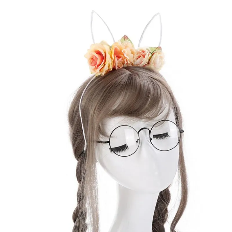 Children Girls Rose Flower Bunny Ears Headband Floral Hairbands Hair Accessory Halloween Party Favor
Children Girls Rose Flower Bunny Ears Headband Floral Hairbands Hair Accessory Halloween Party Favor