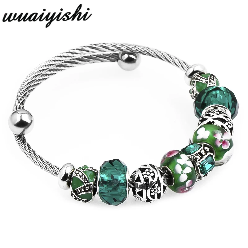 NoEnName Green Crystal Glass Romantic Fashion -plated Bracelet Cute Gift Bracelet Silver-plated Women Fashion Accessories
NoEnName Green Crystal Glass Romantic Fashion -plated Bracelet Cute Gift Bracelet Silver-plated Women Fashion Accessories