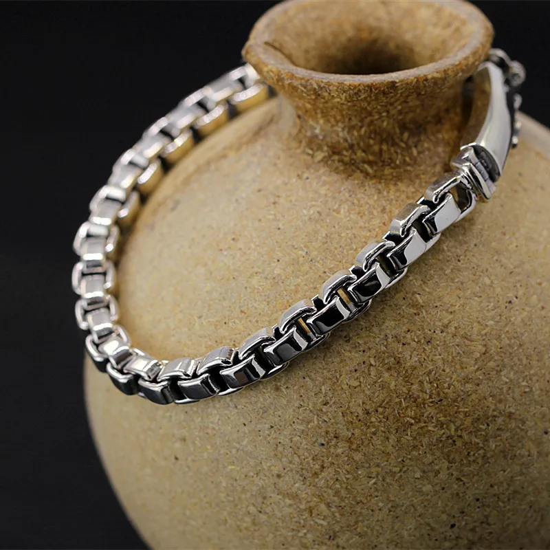 New Arrivals Pure Silver O World Chain Band Men Fine Jewelry S925 Silver Chian Band Men Cool O Shape Hand Chain Bangle
New Arrivals Pure Silver O World Chain Band Men Fine Jewelry S925 Silver Chian Band Men Cool O Shape Hand Chain Bangle