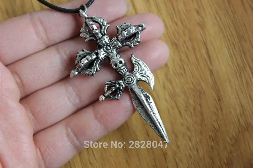 PN932 Vintage Tibetan Silver Dorje,Buddhist Vajra Men Amulet Pendant Handmade Nepal Cross Dorje Skull Boys Pendant
PN932 Vintage Tibetan Silver Dorje,Buddhist Vajra Men Amulet Pendant Handmade Nepal Cross Dorje Skull Boys Pendant