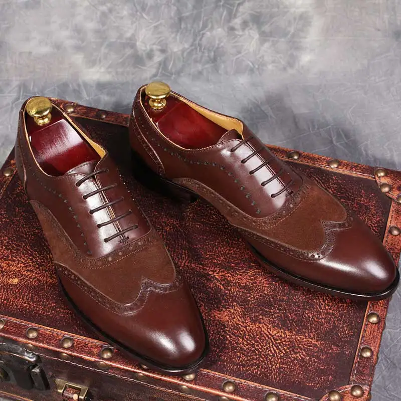 GRIMENTIN goodyear/Мужская строгий деловой обувь ручной работы натуральная кожа мужские