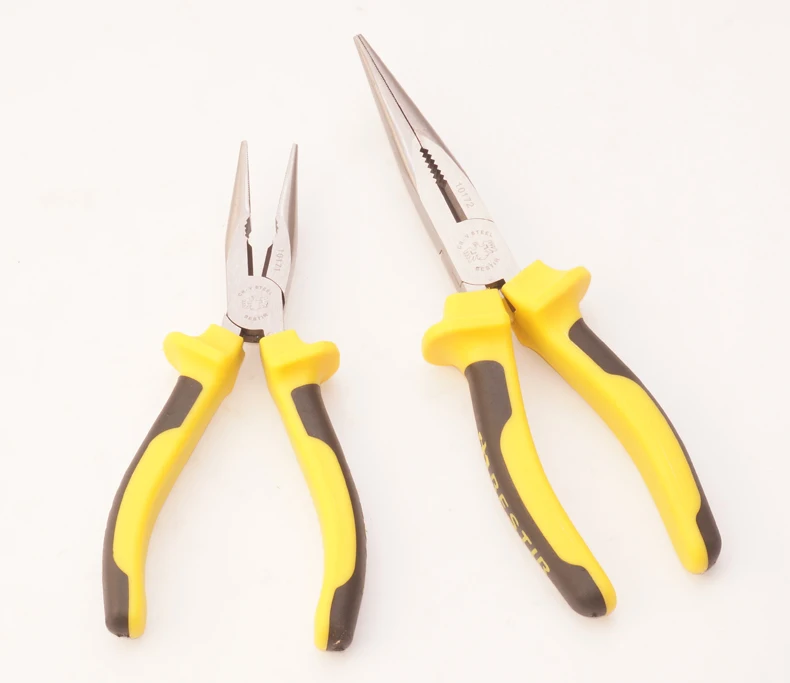 BESTIR TAIWAN ORGINAL HIGH QUALITY chromium vanadium steel 6"8" european type Long Nose pliers repair worker tool
BESTIR TAIWAN ORGINAL HIGH QUALITY chromium vanadium steel 6"8" european type Long Nose pliers repair worker tool