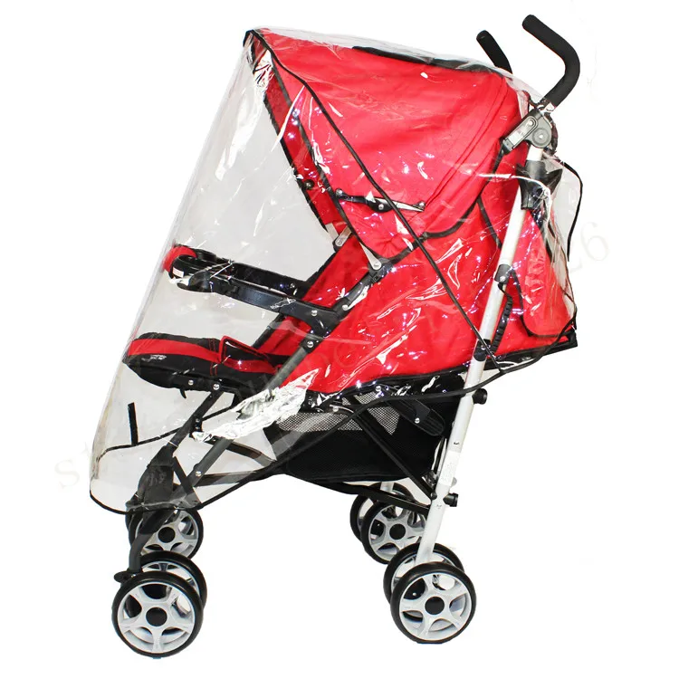 Чехол от дождя для детской коляски ПВХ защита пыли и ветра с окошками аксессуары