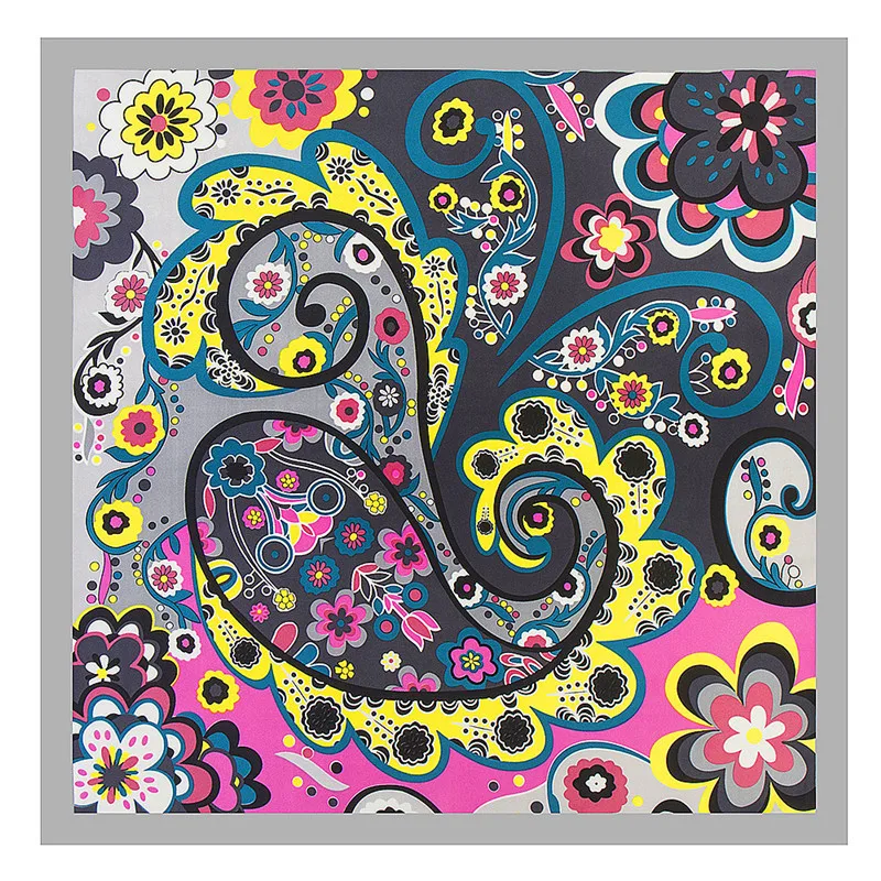 MENGLINXI 60cm*60cm 2021 New Luxury Brand Bohemia Paisley Women Twill Silk Scarf Small Square Scarves Print Headband Hijab
MENGLINXI 60cm*60cm 2021 New Luxury Brand Bohemia Paisley Women Twill Silk Scarf Small Square Scarves Print Headband Hijab