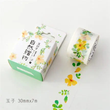3cm 7m 1 Pcs Natural Plant Design Field Flowers Style Washi Tape DIY Scrapbook Sticker Label Masking Home Decor
3cm 7m 1 Pcs Natural Plant Design Field Flowers Style Washi Tape DIY Scrapbook Sticker Label Masking Home Decor