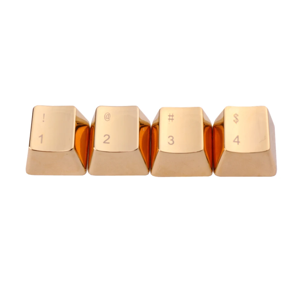 Metal Keycaps Number Key 1~6 Keyset Golden/Silver OEM Profile Cherry MX Key Caps For MX Switches Mechanical Gaming Keyboards
Metal Keycaps Number Key 1~6 Keyset Golden/Silver OEM Profile Cherry MX Key Caps For MX Switches Mechanical Gaming Keyboards