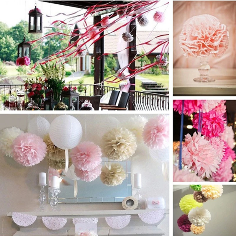 New fashion 10pcs 30cm Wedding Tissue Paper Pom Poms Birthday Party Decorations Kids Crepe Artificial Flowers Wreaths Ball
New fashion 10pcs 30cm Wedding Tissue Paper Pom Poms Birthday Party Decorations Kids Crepe Artificial Flowers Wreaths Ball