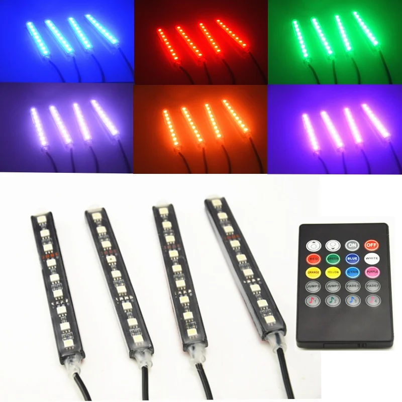 Car Styling Four In One 9/36 LED Car Light Source Interior Light For SUV Trim Atmosphere Panel Neon Lamp Strip Ambient Light
Car Styling Four In One 9/36 LED Car Light Source Interior Light For SUV Trim Atmosphere Panel Neon Lamp Strip Ambient Light