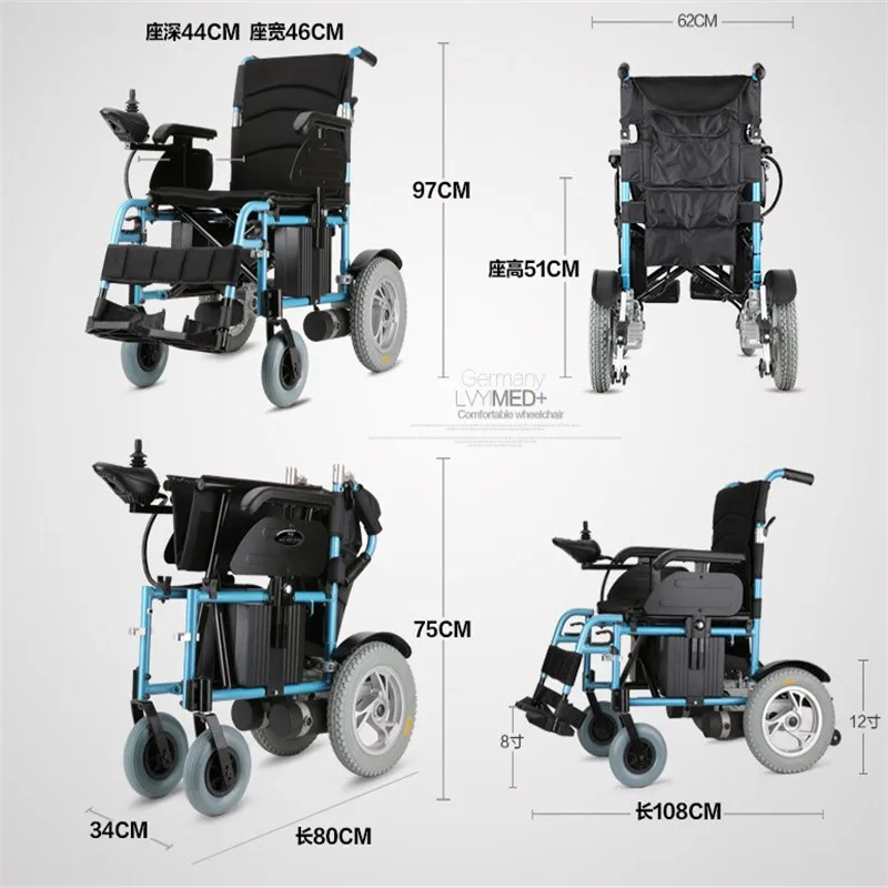 Medical Equipments handicapped comfortable aluminium powered wheelchair 12/24'' wheel
Medical Equipments handicapped comfortable aluminium powered wheelchair 12/24'' wheel