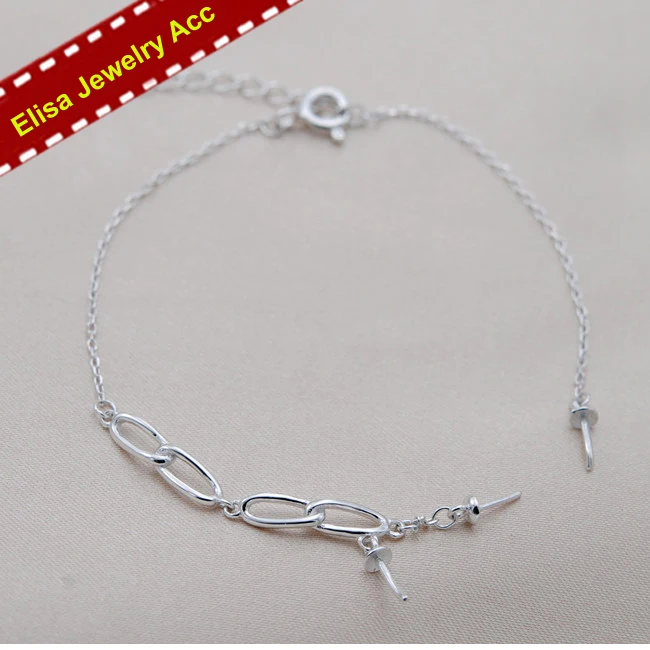Simple Design Pearl Bracelet Jewelry Findings S925 Sterling Silver Pearl Bracelet Accessory 3Pcs/Lot
Simple Design Pearl Bracelet Jewelry Findings S925 Sterling Silver Pearl Bracelet Accessory 3Pcs/Lot