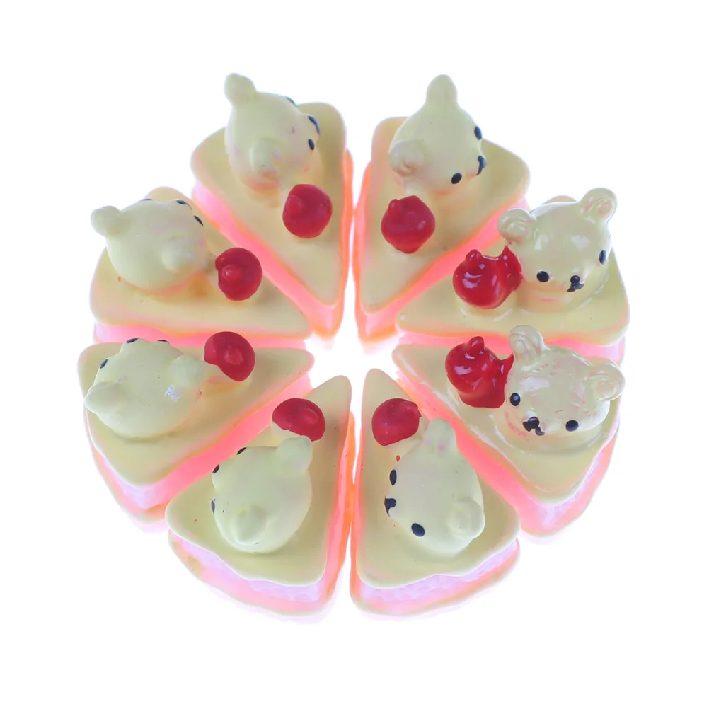 5PCS Play Toy DIY Miniature Artificial Kawaii Craft Flat Back Fake Resin Food Bear Cake Doll House Decorative Random
5PCS Play Toy DIY Miniature Artificial Kawaii Craft Flat Back Fake Resin Food Bear Cake Doll House Decorative Random