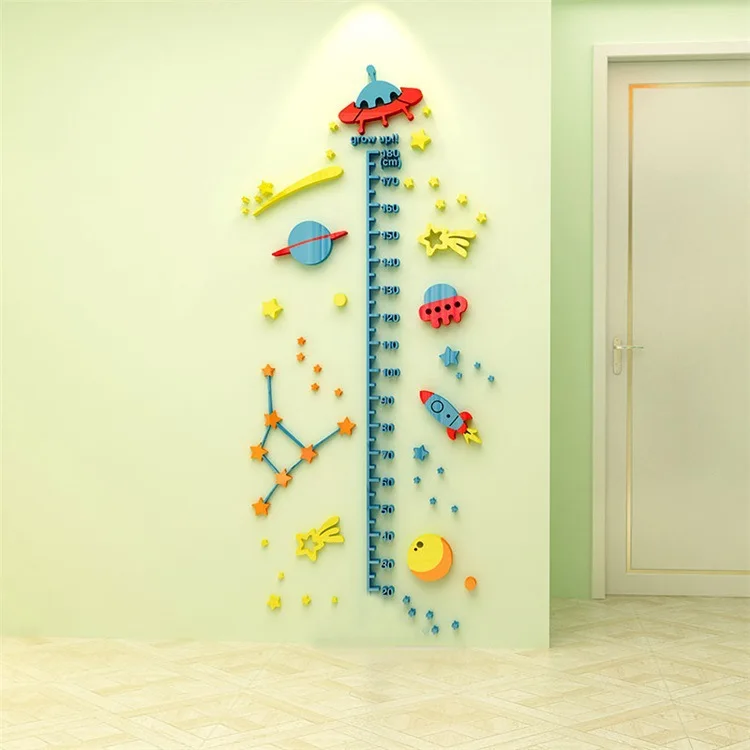 3D Wall Stickers 2020 Cartoon Universe Children Room Decoration Kindergarten Painting Acrylic Measuring Height Scale Wall Decor
3D Wall Stickers 2020 Cartoon Universe Children Room Decoration Kindergarten Painting Acrylic Measuring Height Scale Wall Decor