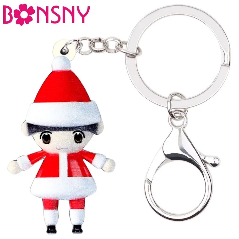 Bonsny Acrylic Christmas Doll Toy Gift Key Chains Keychains Rings Xmas New Year Jewelry Bag Car Pendant For Women Girls Teens
Bonsny Acrylic Christmas Doll Toy Gift Key Chains Keychains Rings Xmas New Year Jewelry Bag Car Pendant For Women Girls Teens