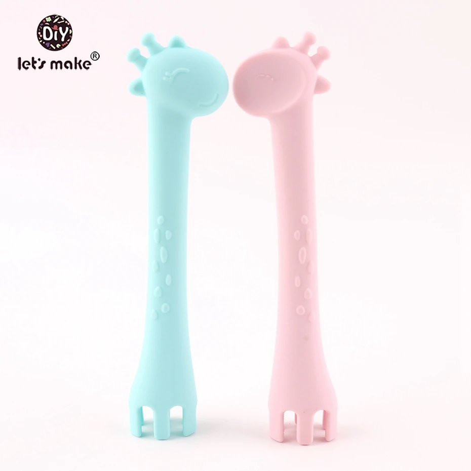 Let's make BPA Free Silicone Giraffe Spoon 1pc Feeding Fork Two In One Safety Tableware Infant Learning Spoons Teething Utensils
Let's make BPA Free Silicone Giraffe Spoon 1pc Feeding Fork Two In One Safety Tableware Infant Learning Spoons Teething Utensils