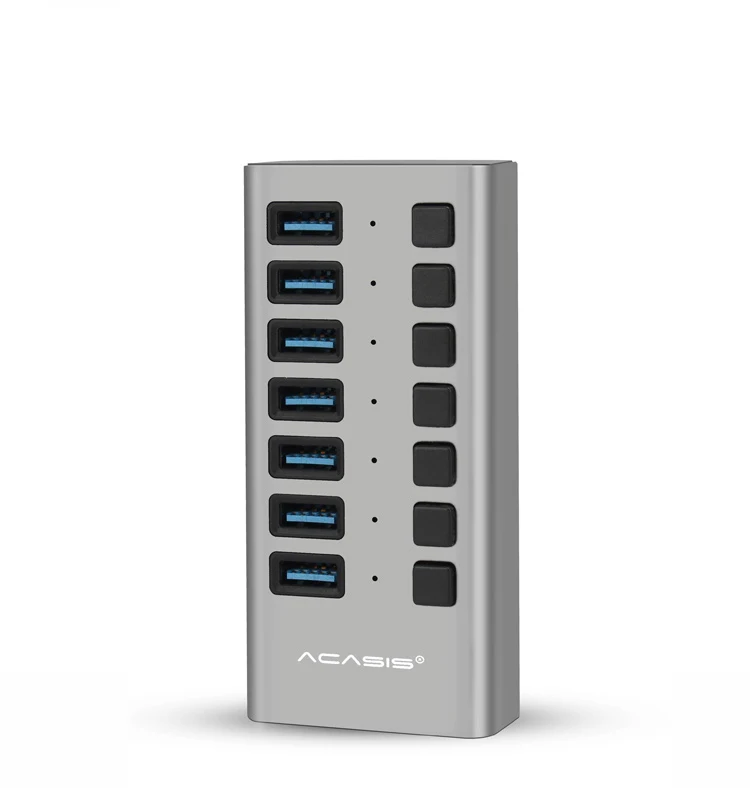 Acasis USB3.0 7-port Splitter Multi-interface Expansion Hub Conversion HUB with 12V 2A Power Supply for Notebook Computer
Acasis USB3.0 7-port Splitter Multi-interface Expansion Hub Conversion HUB with 12V 2A Power Supply for Notebook Computer